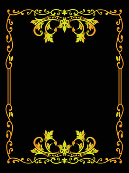 Gold Frame Design for Luxury Product Branding vector