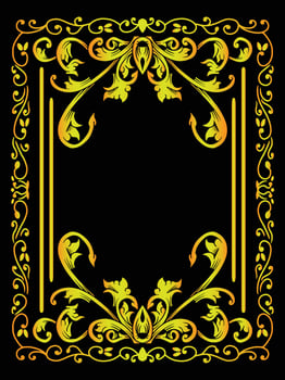 Decorative Certificate Frame with Intricate Edges vector
