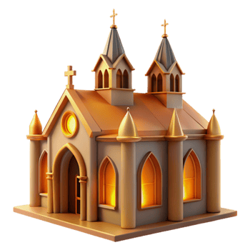 vibrant rustic Cathedral Resonance Cutout Vibrant Stained Glass Isolated premium png