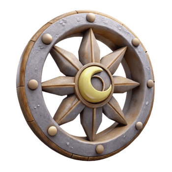 extraordinary vintage Celestial Cartwheel Cutout on Transparent Background high quality png