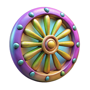 magnificent creative Celestial Cartwheel with Vibrant Colors Isolated original png