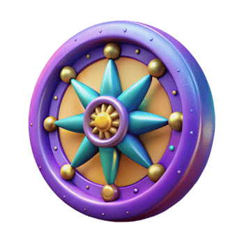 magnificent abstract Celestial Cartwheel with Vibrant Colors Isolated high resolution png