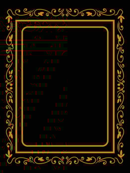 Square Decorative Frame with Classic Corner Designs vector