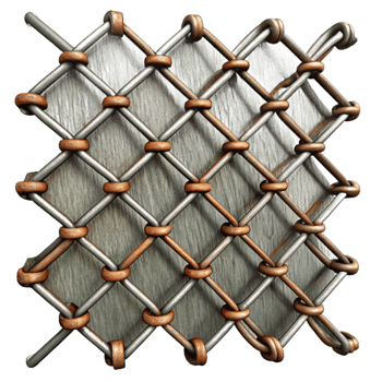 impressive contemporary Chain Link Fence Metal Texture Isolated Element png
