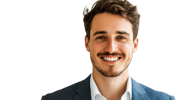 Smiling Young Man in Suit Portrait, Confidence, Transparent png