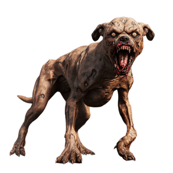 A dog with its mouth open and teeth showing png