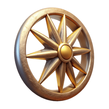 stunning vintage Cosmic Cartwheel Isolated with Detailed Texture premium png