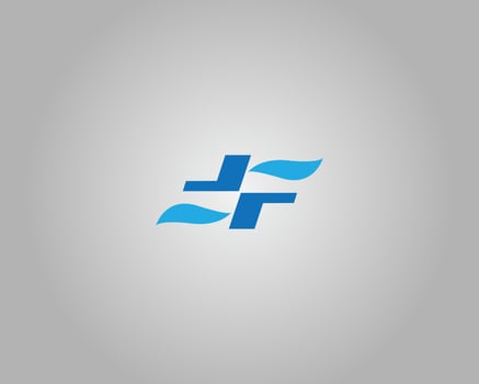 Letter FF Abstract Logo Design Icon Template. vector