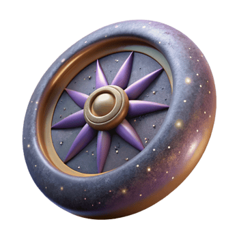 vibrant classic Cosmic Dust Cartwheel Transparent Background Isolated Element high resolution png