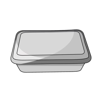 The Plastic Food Container vector