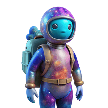extraordinary traditional Cosmic Traveler in Vibrant Nebula Transparent Background premium png