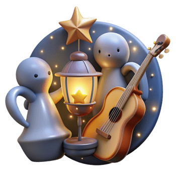 stunning creative Cosmic Violinist Isolated with Dynamic Pose high resolution png