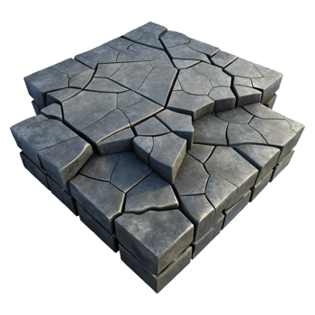 wonderful abstract Cracked Concrete Floor Texture Dark Gray Isolated premium png