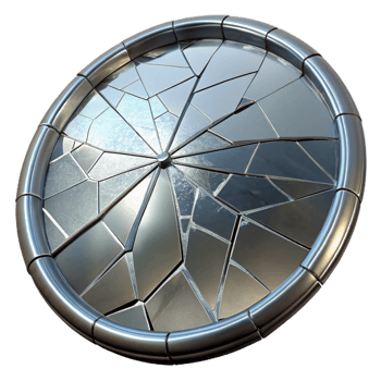 extraordinary abstract Cracked Mirror Surface Cutout with Jagged Lines premium png