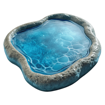 stunning rustic Crystal Clear Lake Surface Cutout Element exclusive png