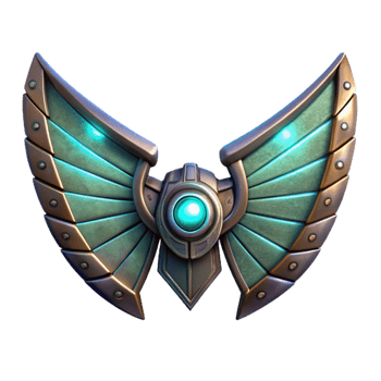 dramatic creative Cyberpunk Mechanical Wings Illuminated Cutout genuine png