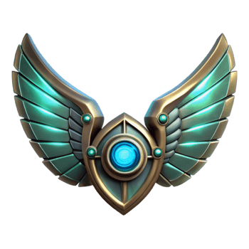serene traditional Cyberpunk Mechanical Wings Illuminated Cutout premium png