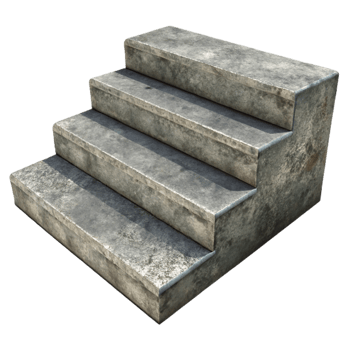 wonderful minimalist Damaged Concrete Step Texture Isolated high resolution png