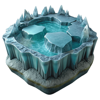 extraordinary creative Dark Blue Frozen Lake Ice Texture Cutout exclusive png