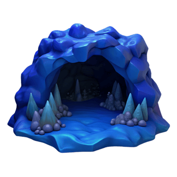 dramatic classic Dark Blue Ocean Depth Cavern Cutout exclusive png
