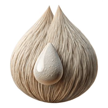 elegant traditional Delicate Fiber Strands with Dewdrops Cutout original png