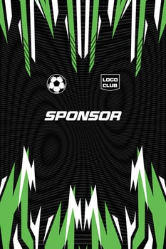 Green and black Abstract background with sport pattern, jersey design vector