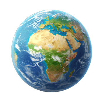 The earth is shown in this image png