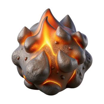 dramatic contemporary Detailed Embers and Soft Shadows Isolated premium png