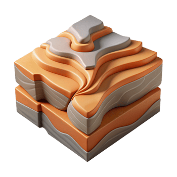 dramatic creative Detailed Fault Line Topography Cutout Element authentic png
