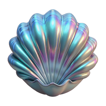 magnificent classic Detailed Hologram of Fossil Shell Transparent detailed png