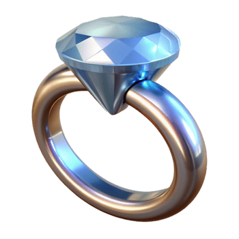 magnificent modern Diamond Ring Sparkle Closeup Transparent Background authentic png