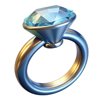 impressive contemporary Diamond Ring Sparkle Closeup Transparent Background professional png