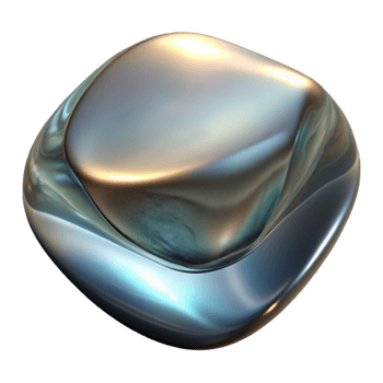 serene contemporary Distorted Glass Reflection with Colorful Light Isolated png