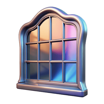 impressive rustic Distorted Window Reflection Cutout Transparent png