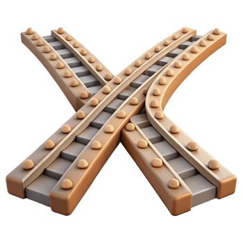 serene rustic Divergent Tracks Separate Ways Transparent Background genuine png