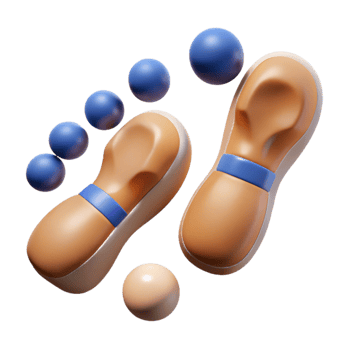 magnificent abstract Diverging Footprints Separate Journeys Transparent png