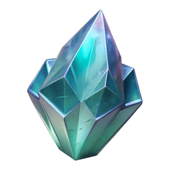 wonderful abstract Dreamy Crystal Transparent Background Geometric Shapes Isolated Cutout original png