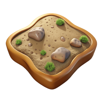 stunning vintage Earthy Terrain Patch Cutout Isolated Transparent Background png