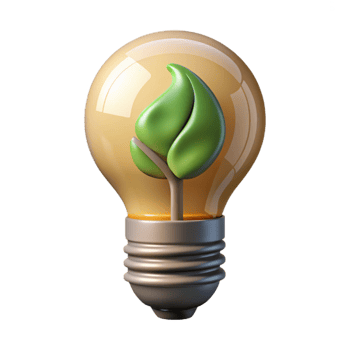 impressive artistic Eco Friendly Light Bulb Front View Cutout genuine png