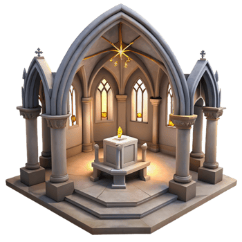 stunning classic Empty Cathedral Sanctuary Cutout Peaceful Atmosphere high quality png