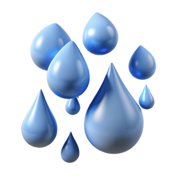 dramatic contemporary Falling Rain Drops Cutout Water Splashes Isolated authentic png