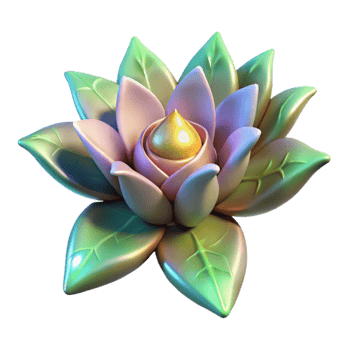dramatic vintage Fantasy Forest Flower with Soft Glow Transparent png