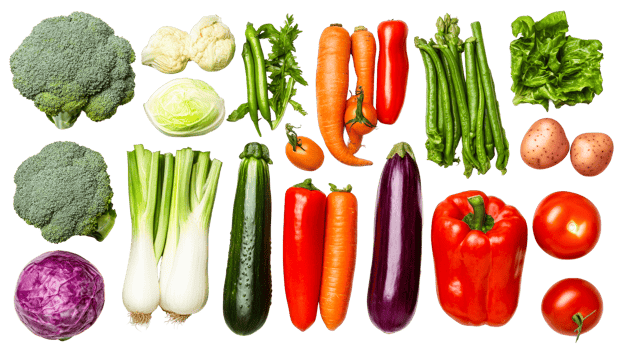 Assortment of fresh, healthy vegetables, raw, variety, nutrition, cut out transparent png