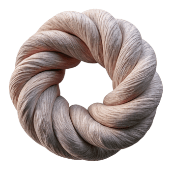 beautiful vintage Fiber Art Loop Transparent Background Isolated high quality png