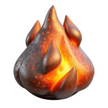 vibrant abstract Flickering Embers Close Up Isolated Element original png