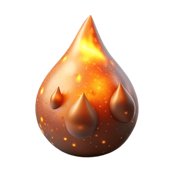 vibrant minimalist Flickering Ember Sparks Isolated Transparent Background png