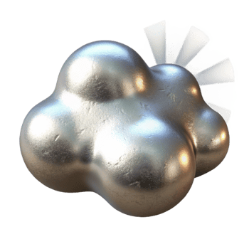 magnificent artistic Floating Silver Dust Cutout with Light Rays high resolution png