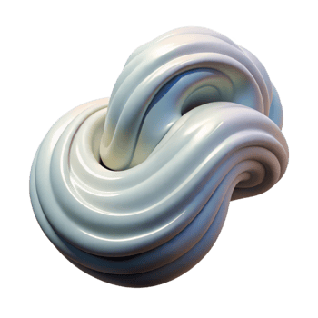 elegant modern Flowing Flux Formation Side View Cutout detailed png