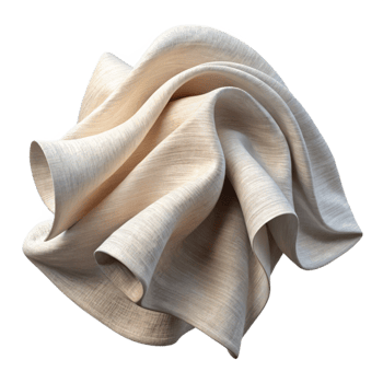 impressive creative Fluttering Fabric Cutout White Linen Transparent Background high quality png