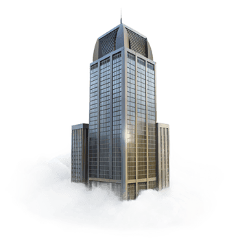 magnificent vintage Fog Enveloped Skyscraper Transparent Background original png